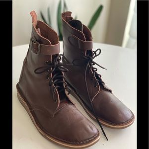 Hand Craftted leather boots.
